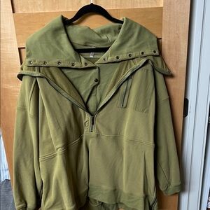 Free People Olive Green Sweatshirt